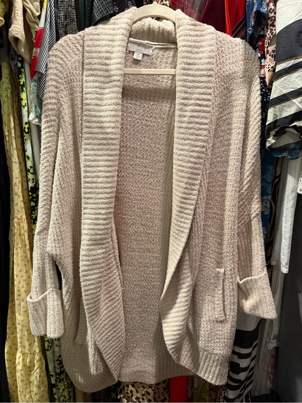 Barefoot Dreams Cozy Kimono Cardigan Sweater - Cream